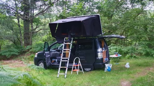 Gerald  – 4 berth Toyota rooftop safari tent  price includes insurance !