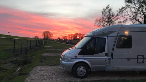 2 person Hymer with length beds