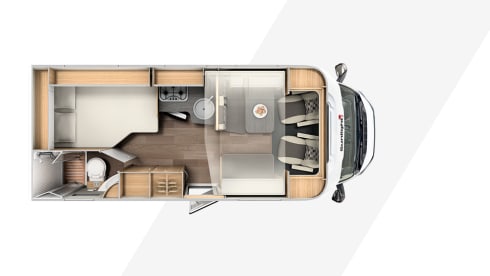 Very nice and complete spacious family camper for 2-4 persons