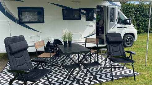 4 person very spacious Chausson camper 2019
