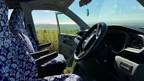 Hit the Road in Style with Our Gorgeous Green VW Campervan!