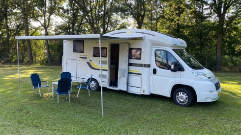 Beautiful 4 person semi-integral camper