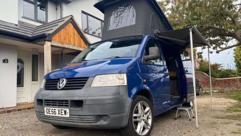 Barnie – T5 VW (2007), Blue Pop-Top (LWB)
