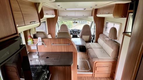 5 person Adria matrix 680 SP half integral camper