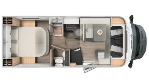 T69L – Hele mooie ruime 4 persoons Sunlight camper uit 2023, veel bergruimte.