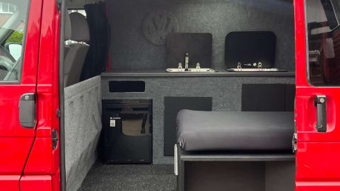 Red Ruby – 2 berth Volkswagen campervan from 2002