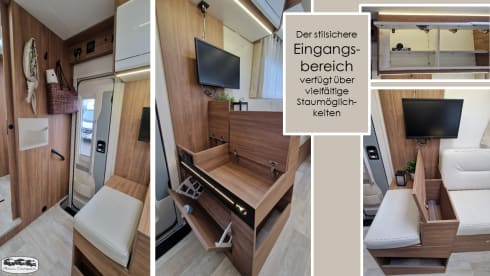 der U – (T) Floor plan with rear seating group: Pilote P696 U Evidence