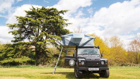 Waffle – Land Rover Dachaufbau mit 2 Schlafplätzen, Baujahr 2000