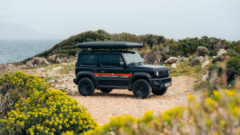 Jimny Black - Greece – Camper Jimny - Make memories - Explore your adventure