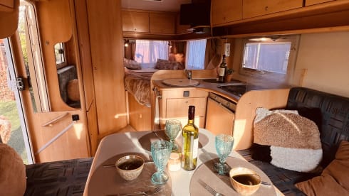 Milly – our Low budget 4 person camper with 3 sleeping places 2006