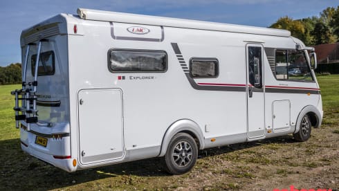 LMC Integral Camper with round seating layout
