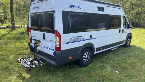 Pössl 2Win Fixed bed, Air conditioning, Single beds - Kingsize bed