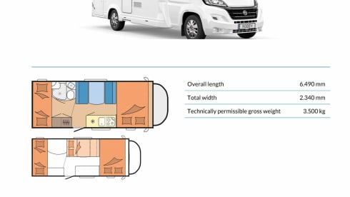 GLYNIS – HOBBY SIESTA DE LUXE A65GM 6 BERTH