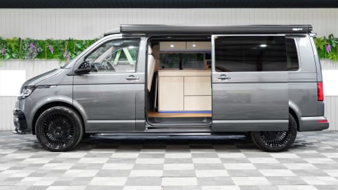 Grey VW - 4 Berth Volkswagen Campervan from 2024