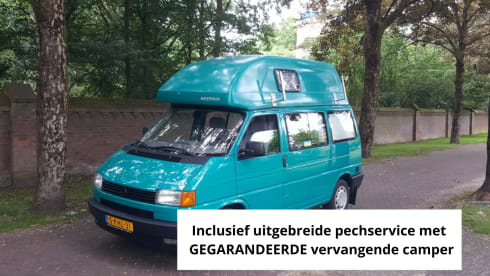 Summer -VW T4 California with fixed sleeping roof