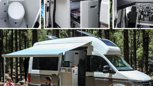 4 personen  – VW GRAND CALIFORNIA equipped with many automatic options
