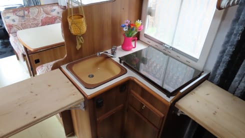 De Roze Olifant – Spacious family camper - 7p Ford alcove from 1998 