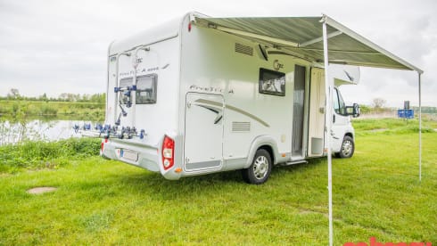 Fully furnished alcove motorhome