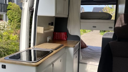 Ruimteschip 1 – Comfortable 4-person family campervan | Peugeot Boxer 2014