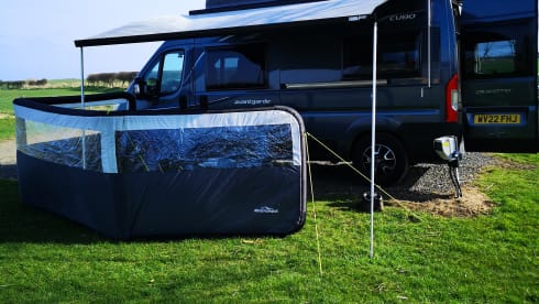 Grey Goose – Grey Goose - 4 berth automatic, 6m Fiat Ducato with pop-top.