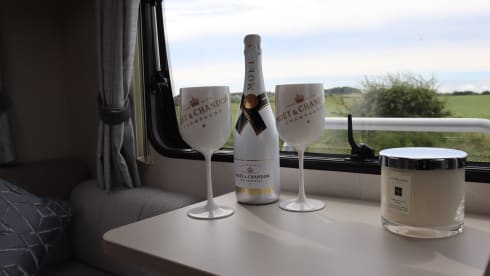 Saltburn motorhome hire  – 6 berth Fiat bus from 2021