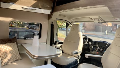 Experience the freedom of a compact bus camper