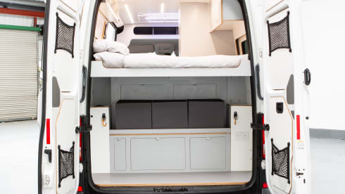 4 Berth VW Craftervan with Shower and Loo (Off Grid-able)