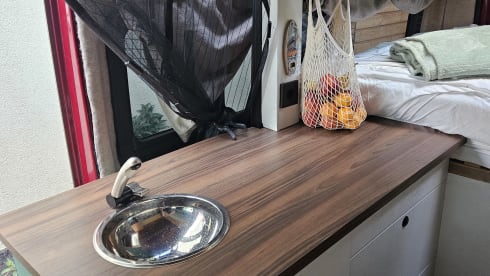 Compact self-built camper van for 2 to 3 persons, Fiat Ducao