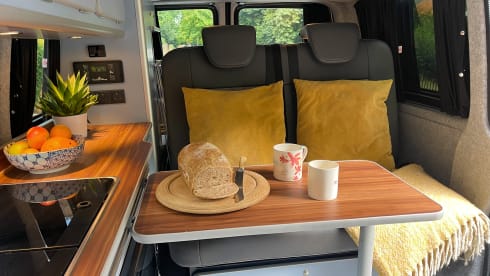 Silver Monte Carlo VW 2021 T6.1, solar panels & awning, sleeps 4
