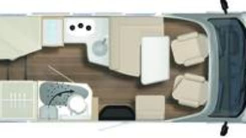 Burstner Fiat Ducato – Luxury camper with many amenities, super complete