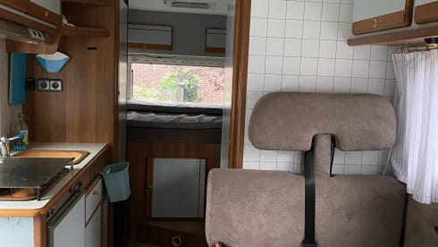 Comfortable retro touring camper.