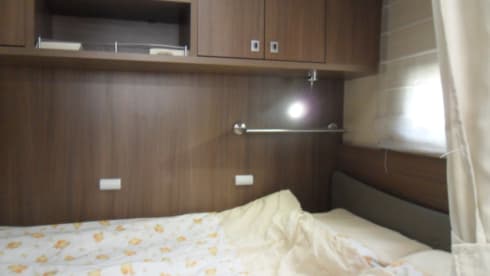 Beautiful luxury family camper Challenger Prium XG with powerful engine