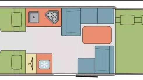 Seal 50 – Family camper with 6 fixed beds