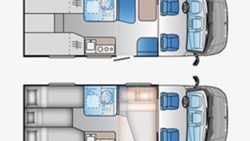 de Club camper – NEW 5-person luxury camper, incl. inventory and insurance