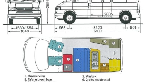 Ons bussie – 3p Volkswagen campervan uit 2001