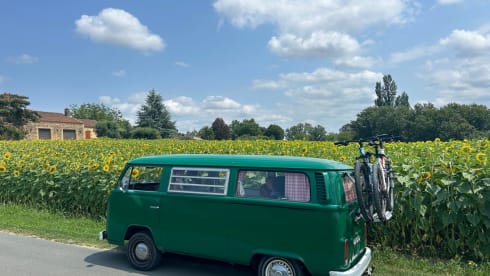 3-seater Volkswagen campervan from 1973