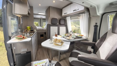 Go on a road trip with our new Pössl camper van