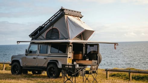 Landy – Land Rover campervan met 4 slaapplaatsen uit 2008