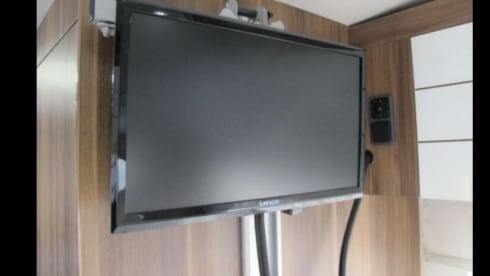 Very luxurious and modern family camper.