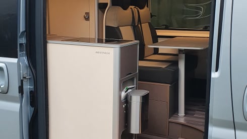 Westfalia Luxury Adventure Bus Camper with Bus Biker