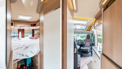 Bus camper Malibu 600 DB GT in perfect condition for 2 persons (Sdam)