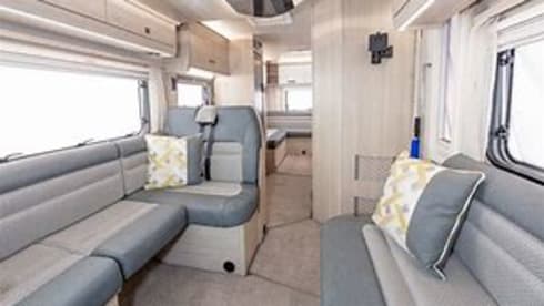 Maverick – Luxury 4 Berth Motorhome (2 lounges, 3 separate sleeping areas)
