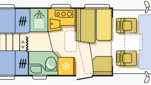 A young, spacious and very complete Adria Matrix Axess