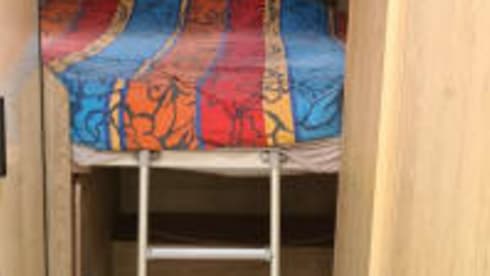 Dolly – Luxury camper with plenty of storage space.