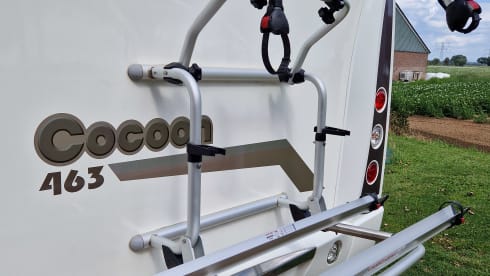 Benimar Cocoon – Beautiful, luxurious 4/5 pers Camper with bicycle carrier