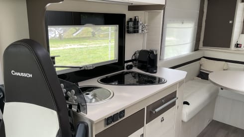 4 person very spacious Chausson camper 2019