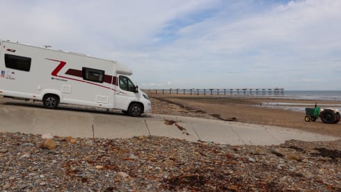 Saltburn motorhome hire  – 6 berth Fiat bus from 2021