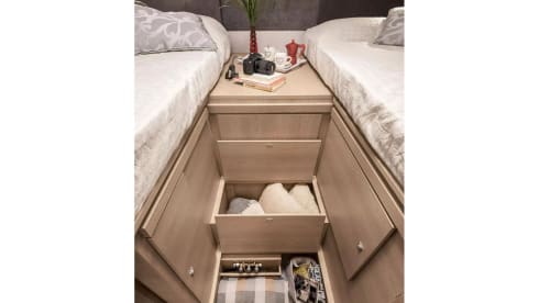 Giottiline Siena 385, Einzelbetten mit Hubbett 