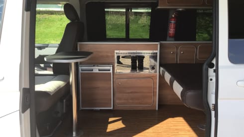 4 berth Volkswagen Transporter Campervan With Pop Top 2013
