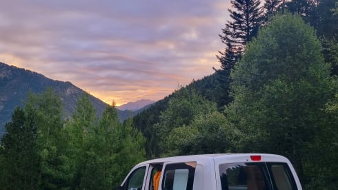 2-seater Nissan campervan from 2017